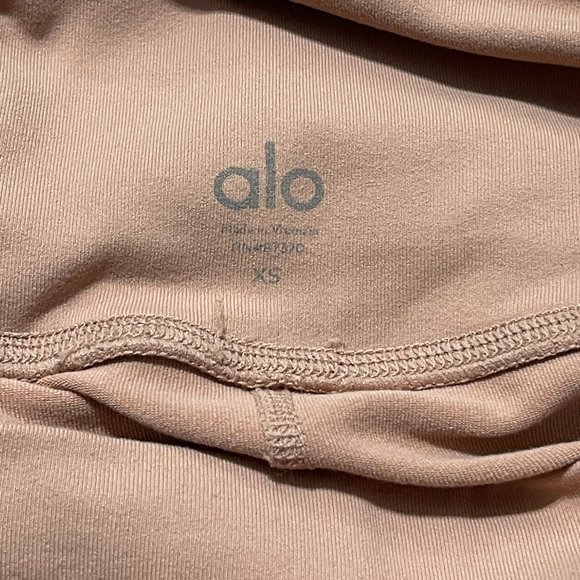 Like New Alo Yoga High Waist Henna & Henna Glossy Moto Leggings - Picture 12 of 13